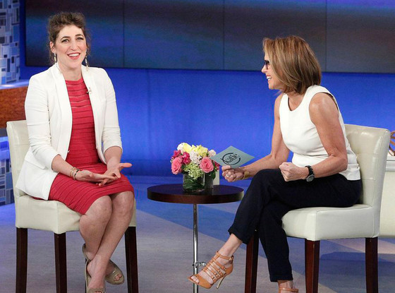 Mayim's appearance on Katie, April 14, 2014.